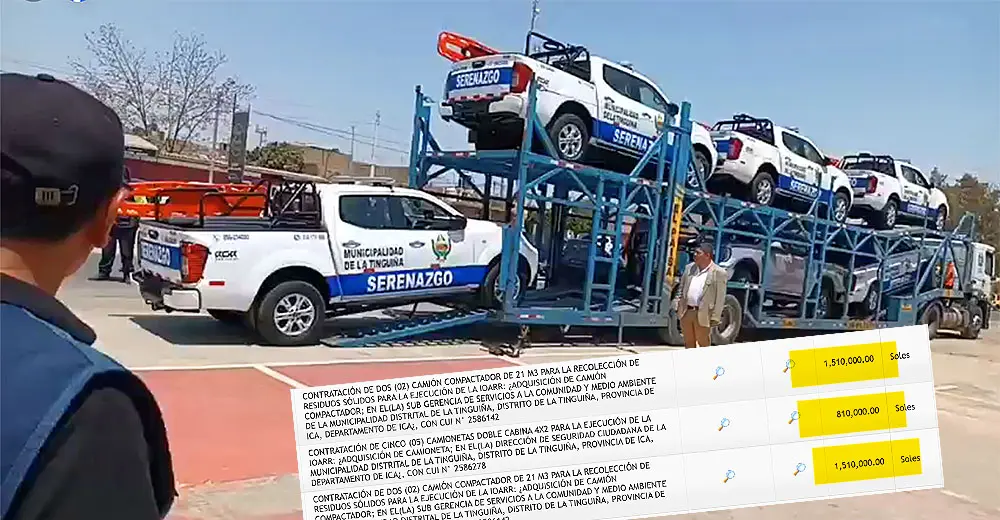 Ica: La Tinguiña compra vehículos presuntamente sobrevaloradas a cuestionada empresa