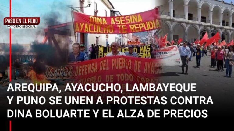 Pasó en el Perú | Gremios y sindicatos de Arequipa protestan contra Dina Boluarte y el alza de precios - Perú