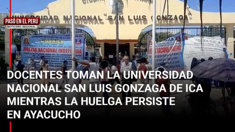 Pasó en el Perú | Docentes universitarios de Ica y Ayacucho persisten en huelga por mejoras laborales - Perú