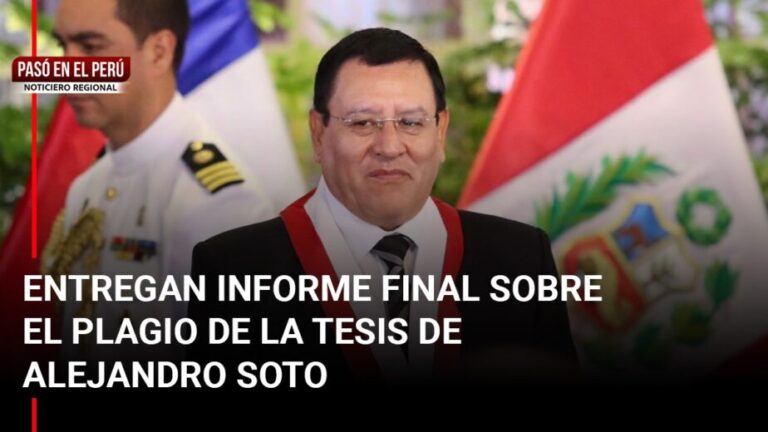 Pasó en el Perú | Cusco: Entregan informe final sobre plagio de tesis de Alejandro Soto - Perú