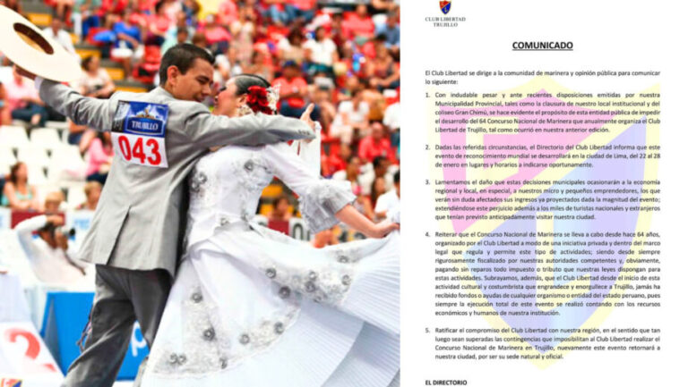 Trujillo se queda sin Concurso Nacional de Marinera por segundo año consecutivo - Perú