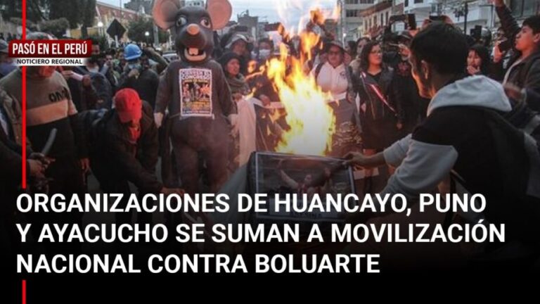 Pasó en el Perú | Huancayo, Puno y Ayacucho se suman a nueva protesta contra Dina Boluarte este 12 de octubre - Perú