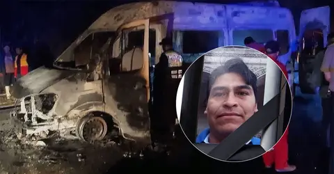 Mataron quemándolo vivo a inspector de transporte tras operativo de la SUTRAN