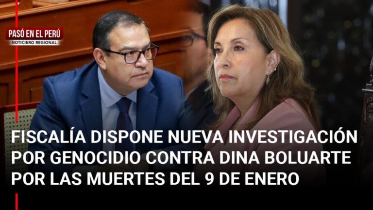 Pasó en el Perú | Puno: Nueva investigación fiscal por genocidio contra Dina Boluarte - Perú