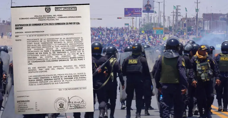 Policía en Ica se pone en alerta ante posibles bloqueos en la Panamericana Sur - Ica