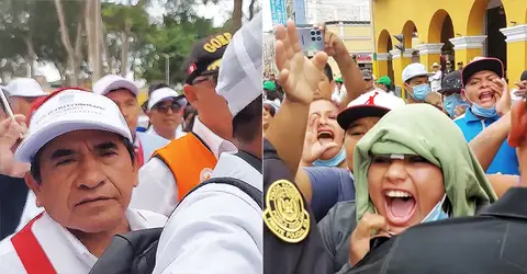 Ica: Congresista Raúl Huamán pifiado por hacer marcha por la paz en medio de ola delincuencial