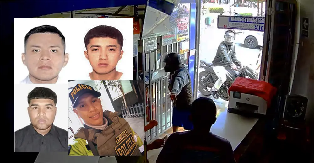 Ica: dictan 12 meses de prisión preventiva para suboficial PNP y banda que asaltó un agente BCP