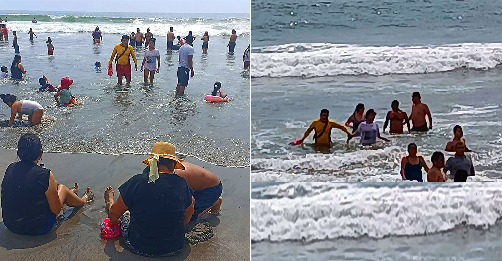 Ica: Siguen acudiendo a playas pese a alerta y reportan constantes rescates