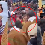 Mujeres le jalaron de los cabellos a la presidenta Dina Boluarte en Ayacucho
