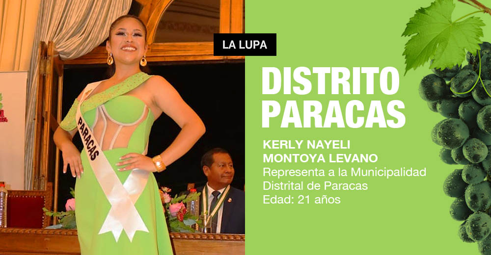 KERLY NAYELI MONTOYA LEVANO – Representa a la Municipalidad Distrital de Paracas
Edad: 21 años