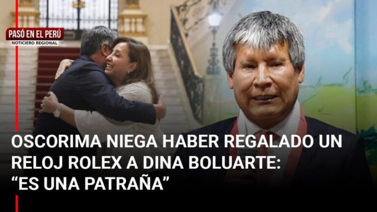 Pasó en el Perú | Ayacucho: Oscorima niega haber regalado un reloj Rolex a Dina Boluarte: “Es una patraña” - Perú