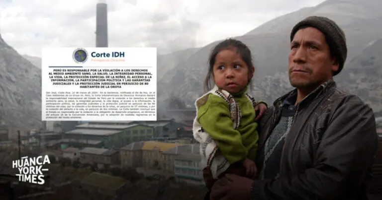 Corte Interamericana condena al Perú por contaminación con plomo y otros metales a pobladores de La Oroya - Perú