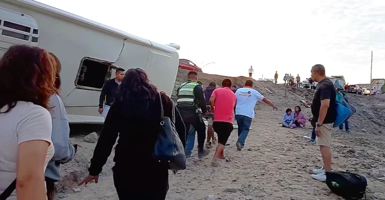 Ica: Despiste de un bus de Palomino deja una fallecida y 20 heridos en Nasca - Ica