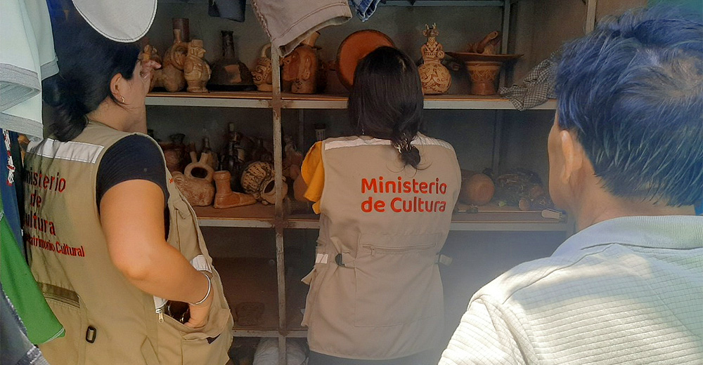 Ministerio de Cultura recupera cerámicas y textiles prehispánicos halladas en una vivienda en el Callao