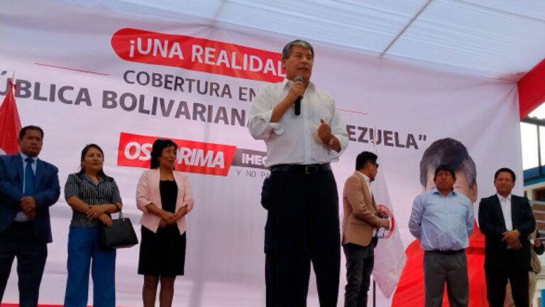 Ayacucho: gobernador Wilfredo Oscorima reaparece para inaugurar una obra educativa en el cono norte - Perú