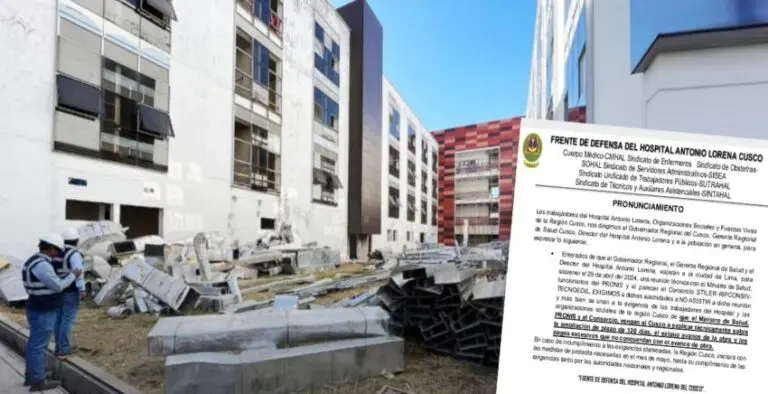Hospital Lorena: Trabajadores exigen que mesa técnica sea en Cusco y no en Lima - Perú