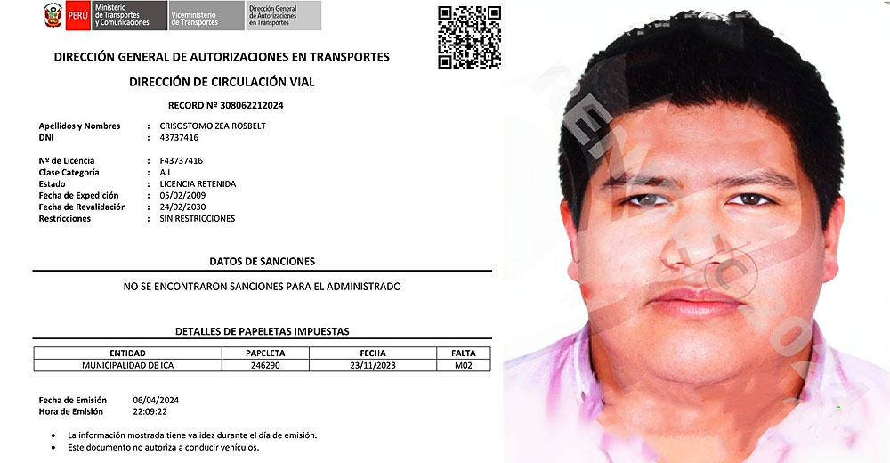 Ica: Identifican al primo del alcalde de Parcona que utilizaba camioneta de la Municipalidad.