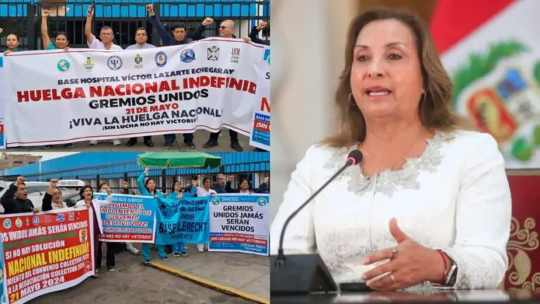 Trabajadores de EsSalud exigen a Dina Boluarte el cumplimiento del segundo tramo de la escala salarial - Perú