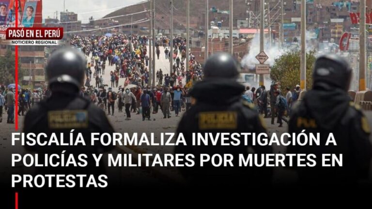 Pasó en el Perú | Fiscalía formaliza investigación a policías y militares por muertes en protestas de Juliaca - Perú