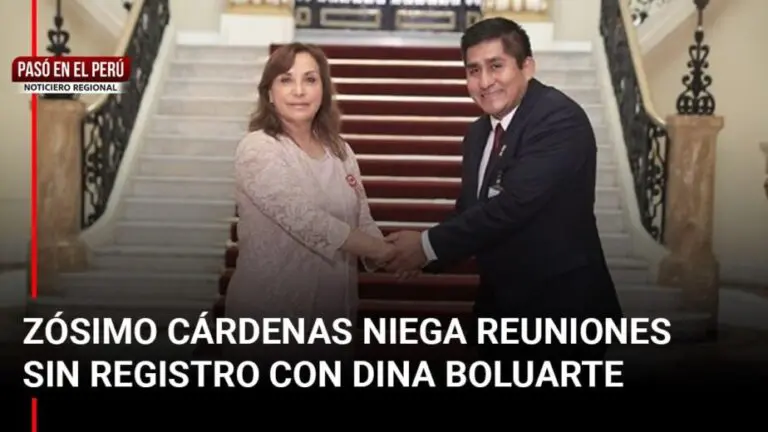 Pasó en el Perú | Zósimo Cárdenas niega reuniones sin registro con Dina Boluarte: “Solo he ingresado a Palacio para actos oficiales” - Perú