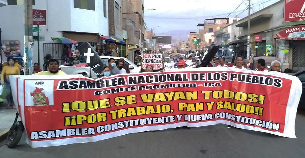Convocan a reunión en Ica para coordinar el Paro Nacional del 19 de julio contra Dina Boluarte