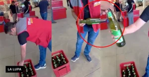 Un usuario de Ica denuncia que una tienda le vendió agua en botellas de cerveza, desatando comentarios en redes sociales.