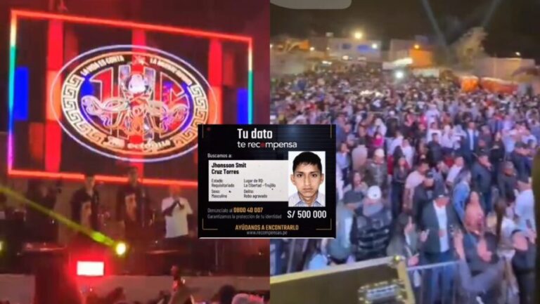 Trujillo: Logo de la banda criminal «Los Pulpos» aparece en pantallas gigantes durante bailes chicha - Perú