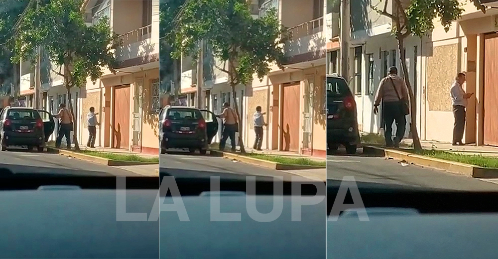 El exrector Alejandro Encinas tiene una casa que le sirve como centro de operaciones en la Urbanización Santo Domingo de Guzmán. Manuel Acasiete habría acudido en múltiples ocasiones en plena campaña electoral en la Universidad Nacional San Luis Gonzaga de Ica. Foto composición: LA LUPA.