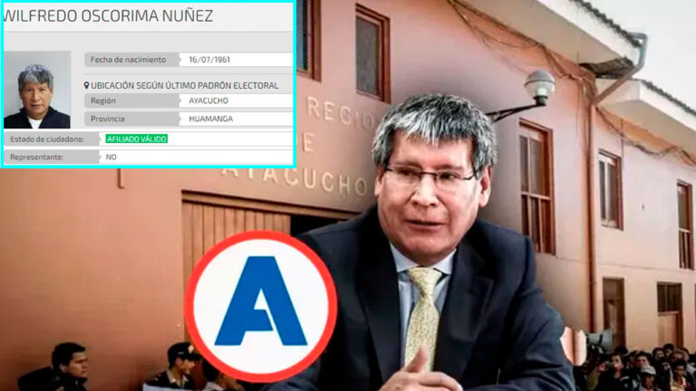 JNE confirma candidatura de Oscorima a la reelección con el partido de César Acuña - Perú