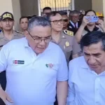 Ministro del interior Juan José Santiváñez arribó a la ciudad de Ica