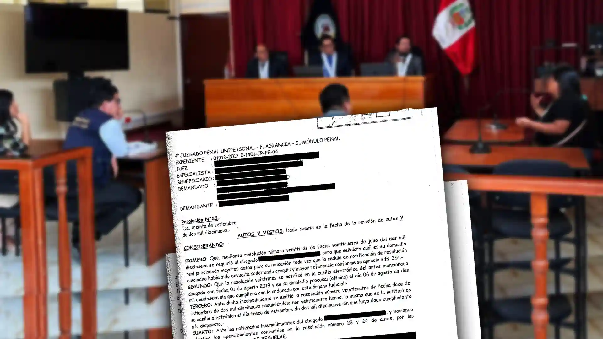 Abogado es sancionado por negarse a declarar su domicilio real para que no le notifiquen