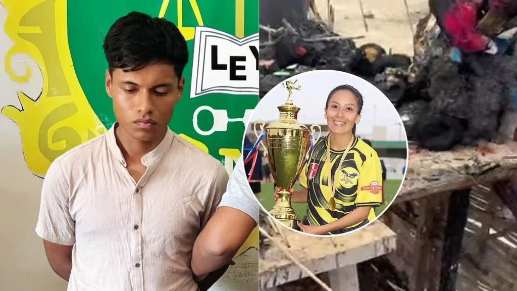 Ica: feminicida Alessandro Rubén Cabrera Tantachuco (19), alias "Locobomba" confiesa como mató y le prendió fuego a su pareja en Chincha tras ser capturado. (Composición: @lalupa.pe)