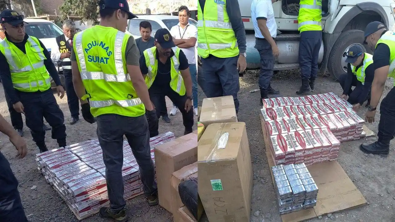 Ica: Intervienen un camión en Nasca que trasladaba 300 mil cigarrillos camuflados