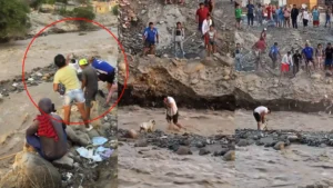 Ica: Joven arriesga su vida y se lanza al río para salvar a un perrito