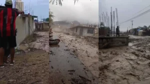 Nasca: huaico en Cajuca destruye más de 30 viviendas y arrasa con una loza deportiva