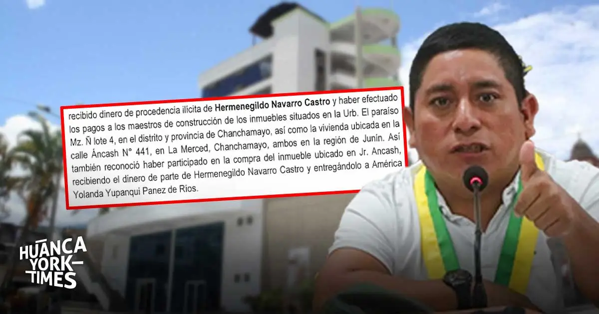 Junín: Delator confiesa que recibió dinero ilícito del ‘Cumpa’ Navarro para construcciones en Chanchamayo - Perú