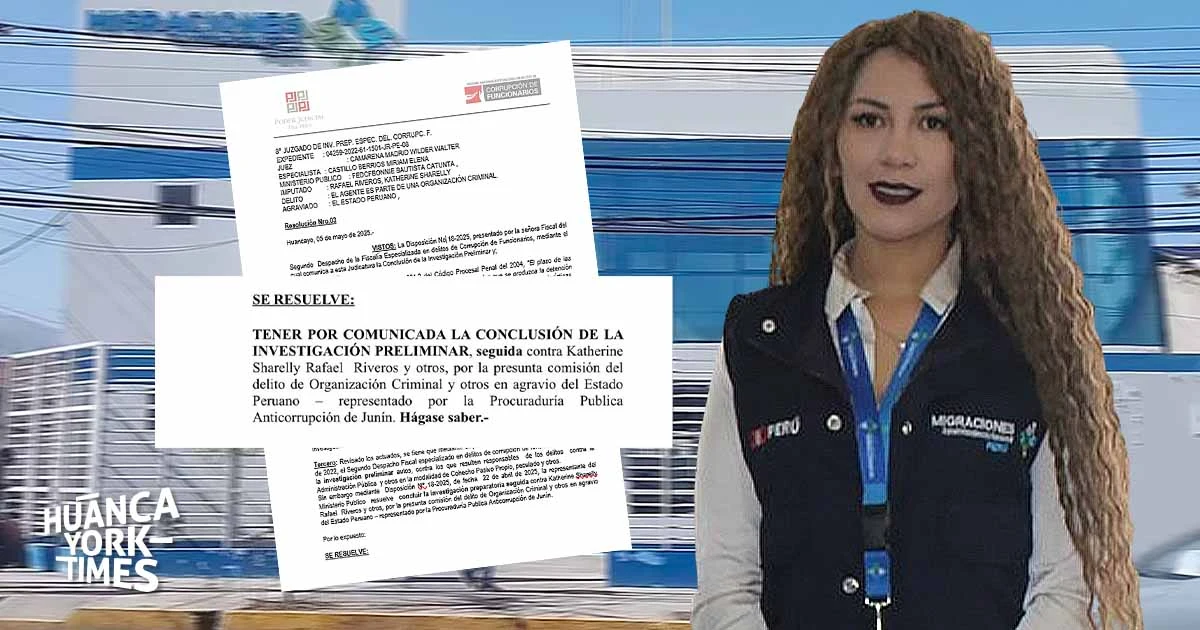 Fiscalía concluye investigación preliminar contra ‘La Reina’, exjefa de Migraciones Huancayo, por tráfico de pasaportes - Perú