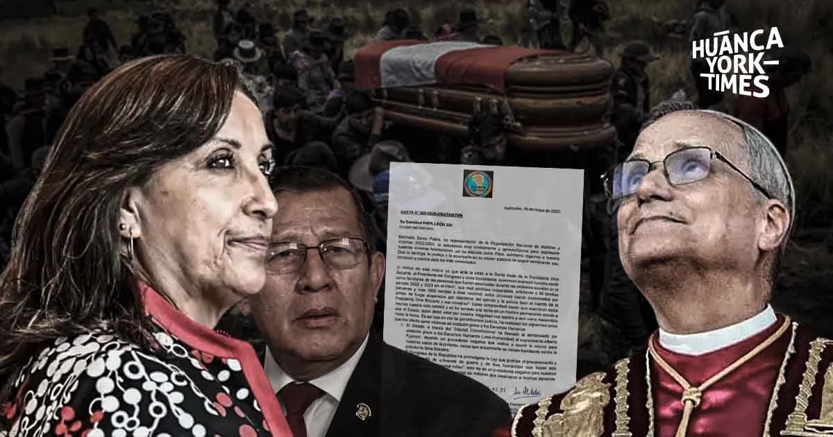 Notifican al papa León XIV sobre el régimen criminal y de impunidad de Dina Boluarte y el Congreso - Perú