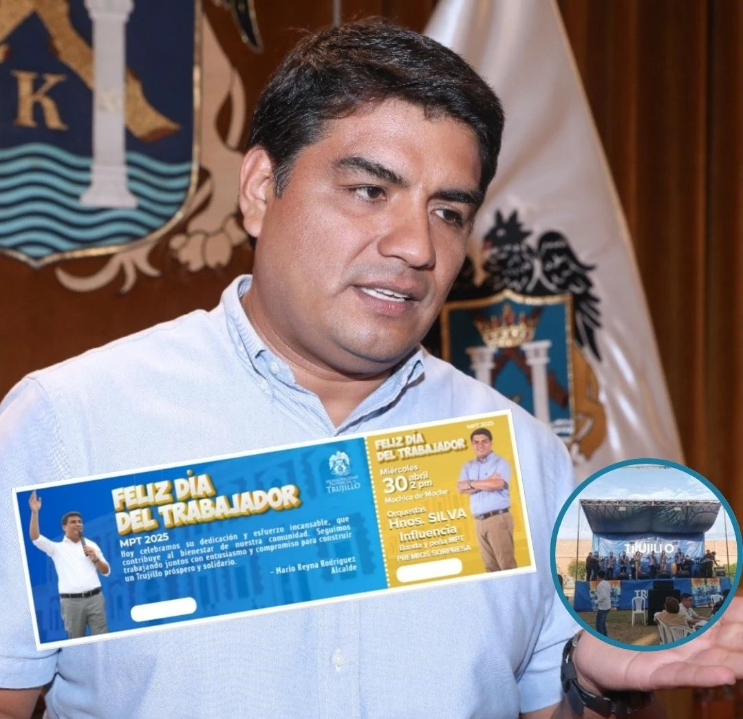 Trujillo: alcalde Mario Reyna usa su imagen para promocionar fiesta, pese a prohibición del JNE - Perú