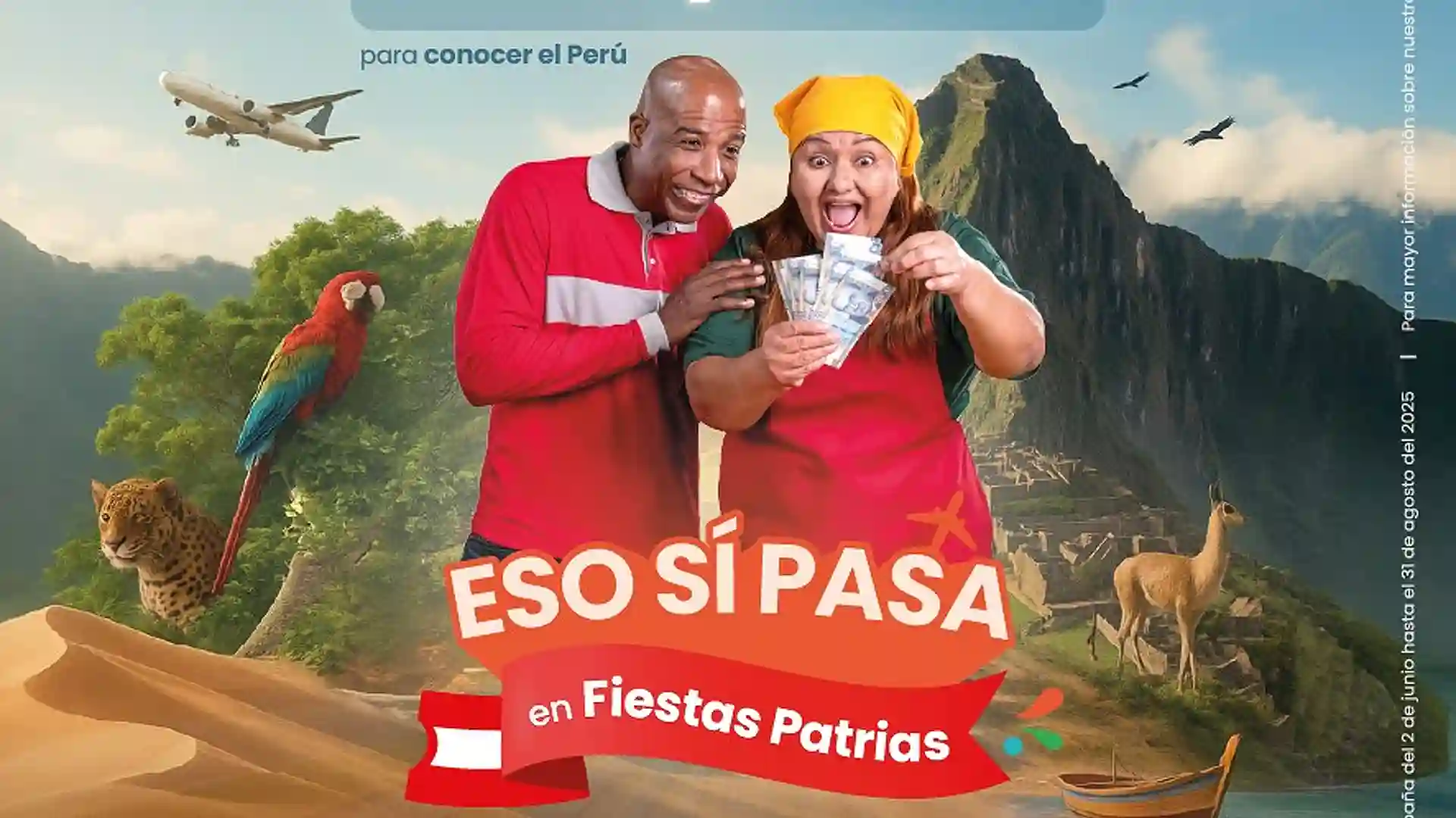Caja Ica lanza campaña: “Eso Sí Pasa, en Fiestas Patrias” con premios de S/5,000 para conocer el Perú