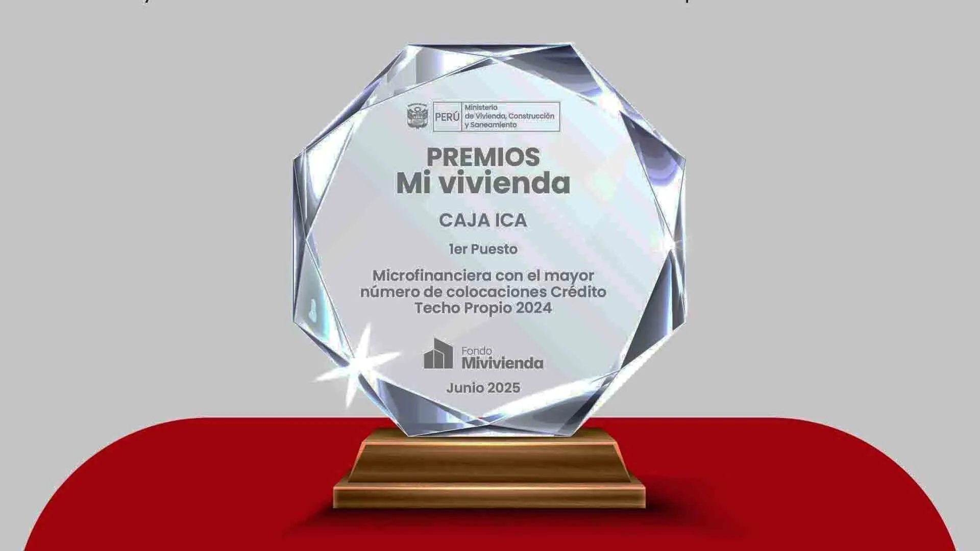 Caja Ica recibe primer lugar nacional por liderar créditos que facilitan el acceso a la vivienda - Perú