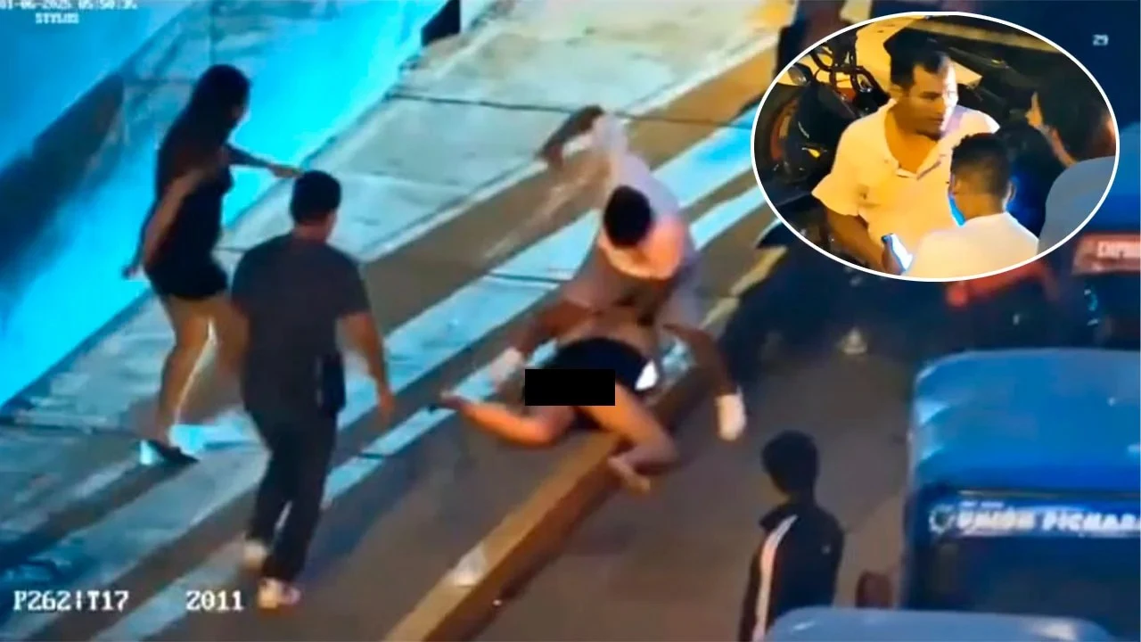 Efectivo policial en actividad implicado en brutal agresión contra mujer - Perú