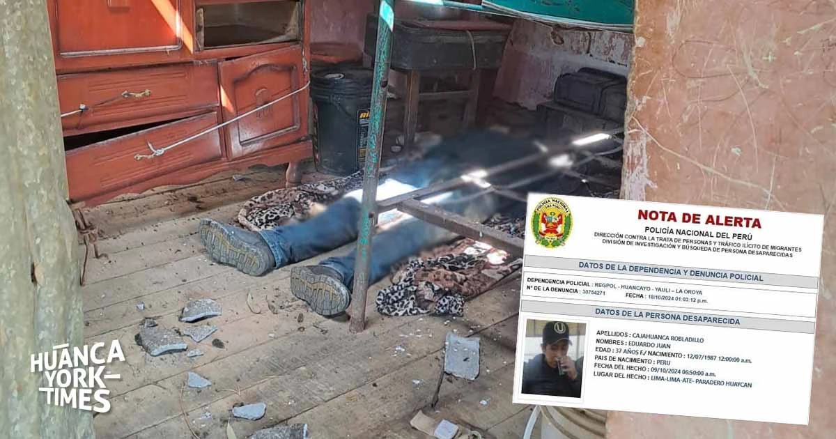 Huancayo: Ocho meses después de su desaparición, hallan sin vida a hombre denunciado por violación sexual - Perú