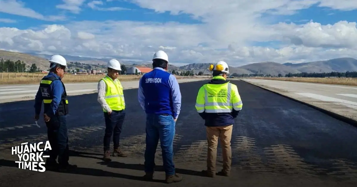 Junín: Corpac asegura que el 15 de junio terminará la reparación de la pista del aeropuerto de Jauja - Perú