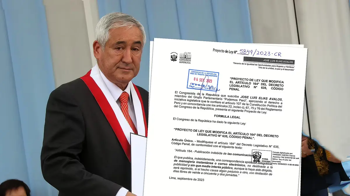 Congresista de Ica, José Luis Elías propone Ley para sancionar a periodistas que revelen chats de investigaciones