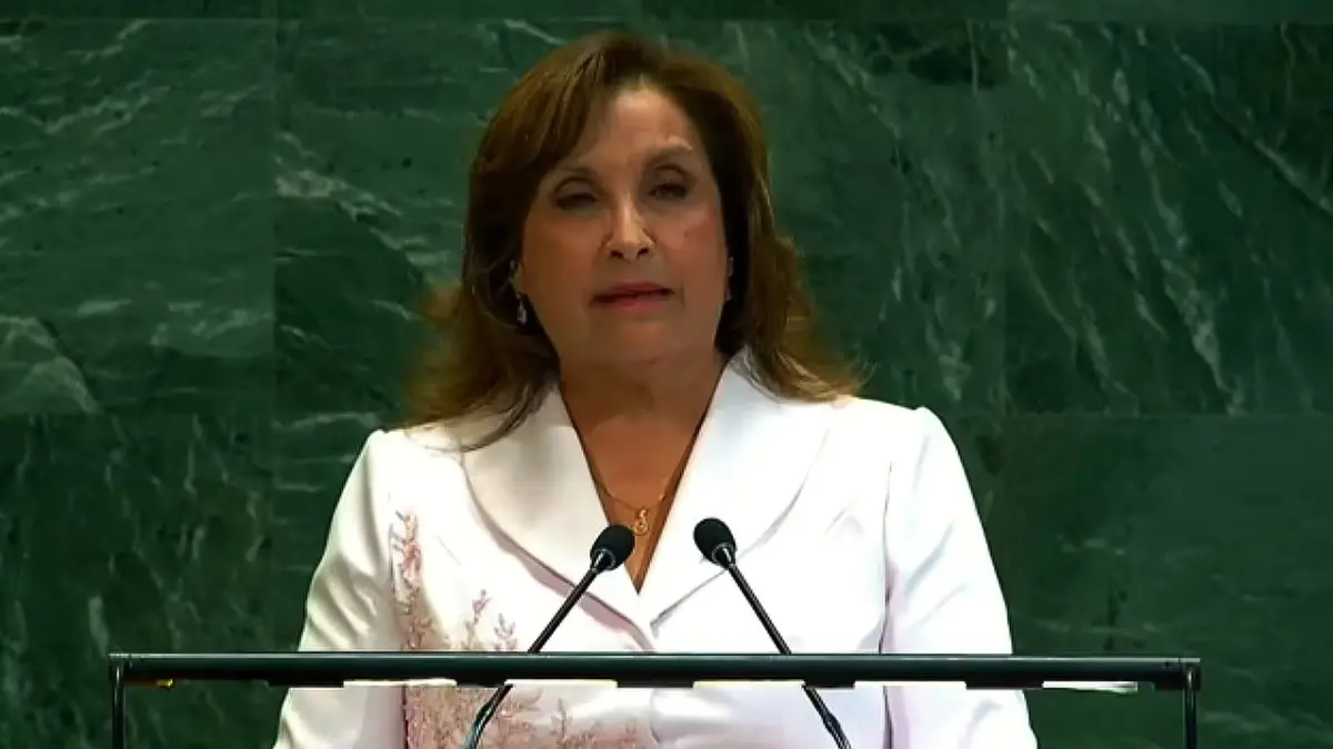 Dina Boluarte ante la ONU: tuvieron que apagarle el micrófono para que termine su discurso