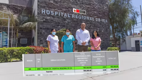 Hospital Regional de Ica recibe presupuesto para pacientes con cáncer que requieren radioterapia