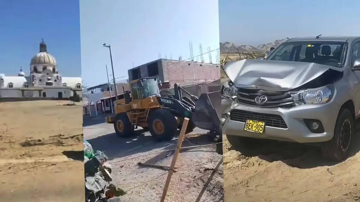 Ica: tractor aplasta camioneta del padre en enfrentamientos previos a la fiesta de la Virgen de Yauca