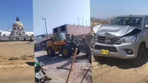 Ica: tractor aplasta camioneta del padre en enfrentamientos previos a la fiesta de la Virgen de Yauca