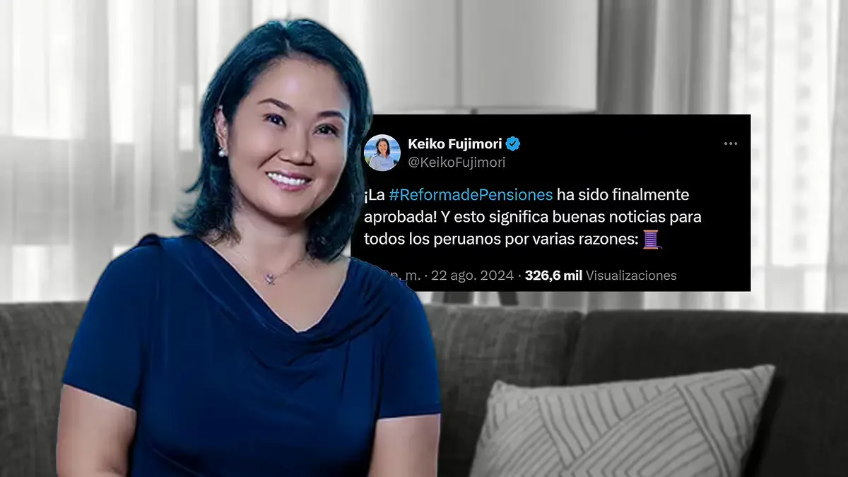 Recuerdan a Keiko Fujimori la vez que anunció celebrando la reforma de pensiones: "buenas noticias para todos los peruanos"